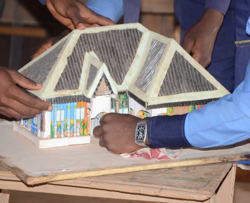 St. Jude's Students in Technical Work Shop