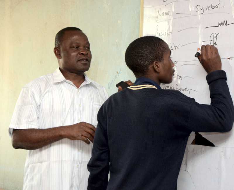 St. Jude's Students in Practical Class