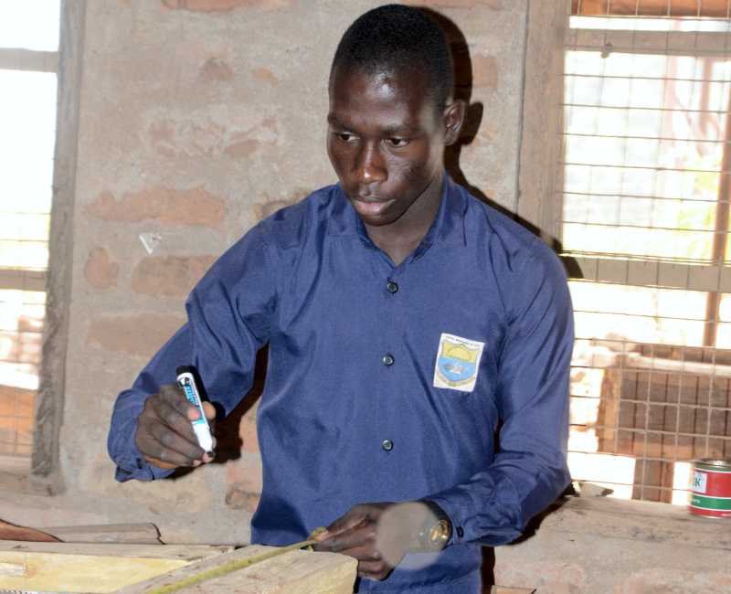 St. Jude's Student in Technical Work Shop